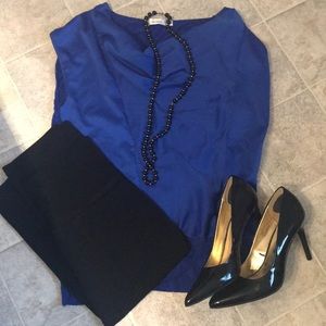 Cobalt blue blouse
